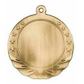 Medal, "Insert Holder" Star/Banner Design - 2-3/4" Dia
